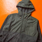 Muted Green  Grey Panelled Zip Up Fleece Hoody (~M~)