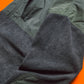 Muted Green  Grey Panelled Zip Up Fleece Hoody (~M~)