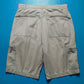 Stone Grey Embroidered Logo Zipped Cargo Shorts (31)