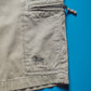 Stone Grey Embroidered Logo Zipped Cargo Shorts (31)