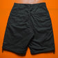Tonal Black Houndstooth Pattern Side Pocket Cargo Shorts ( 30 & 32)