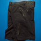 Washed Black Asymmetrical Flight Cargo Pocket Shorts (32)