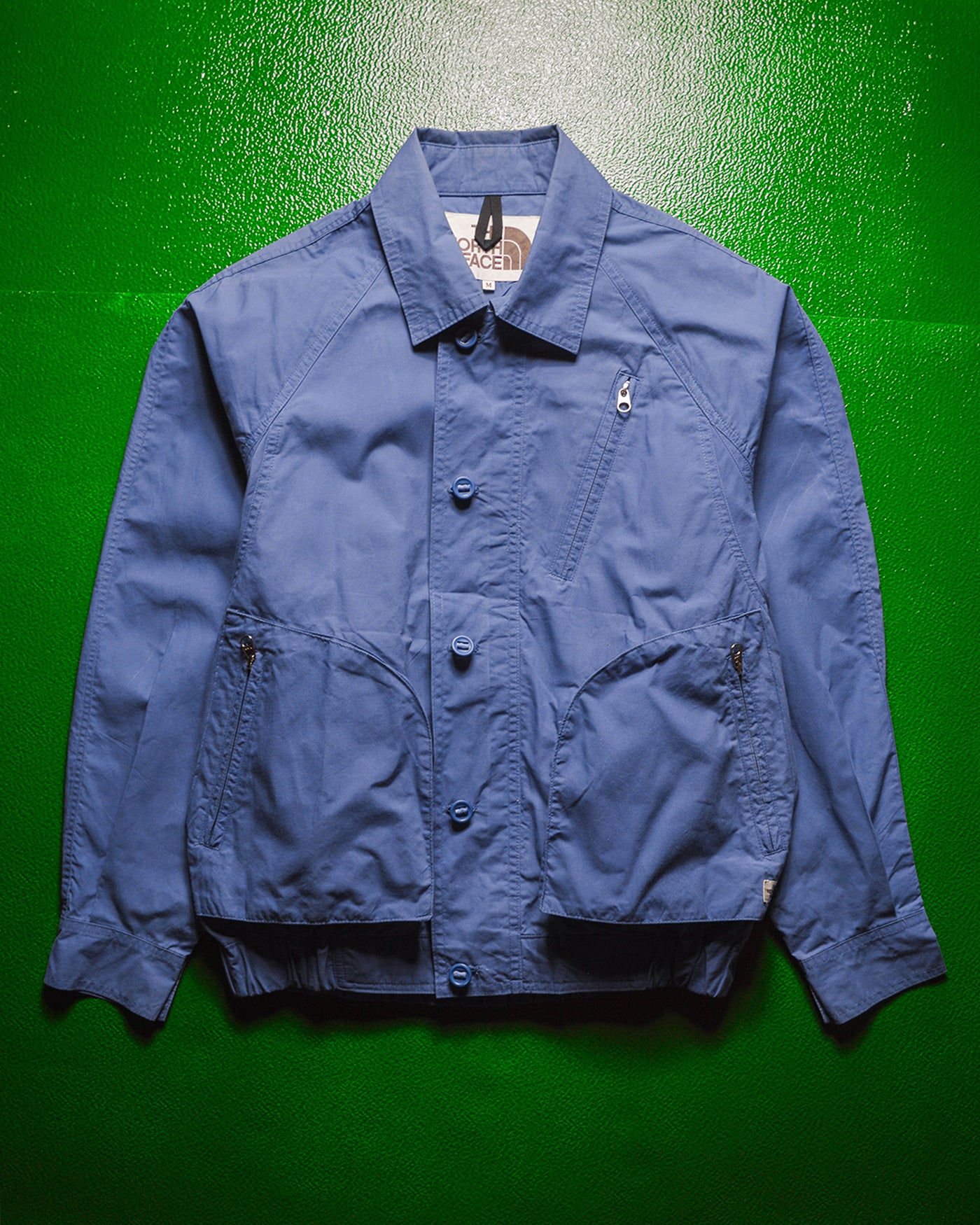 Japanese Exclusive 3-d Pocket Powder Blue Short Work Jacket (~M~)