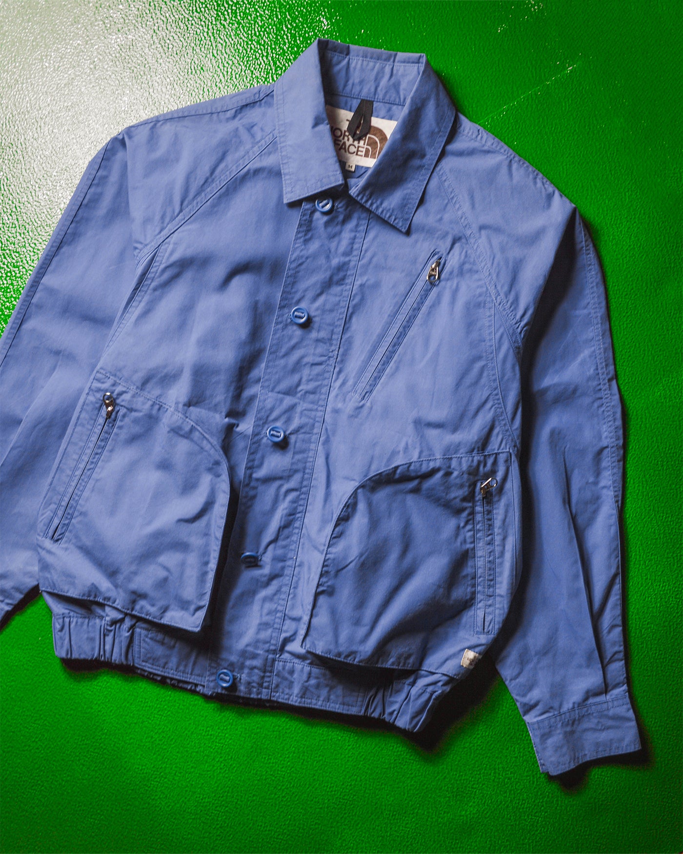 Japanese Exclusive 3-d Pocket Powder Blue Short Work Jacket (~M~)