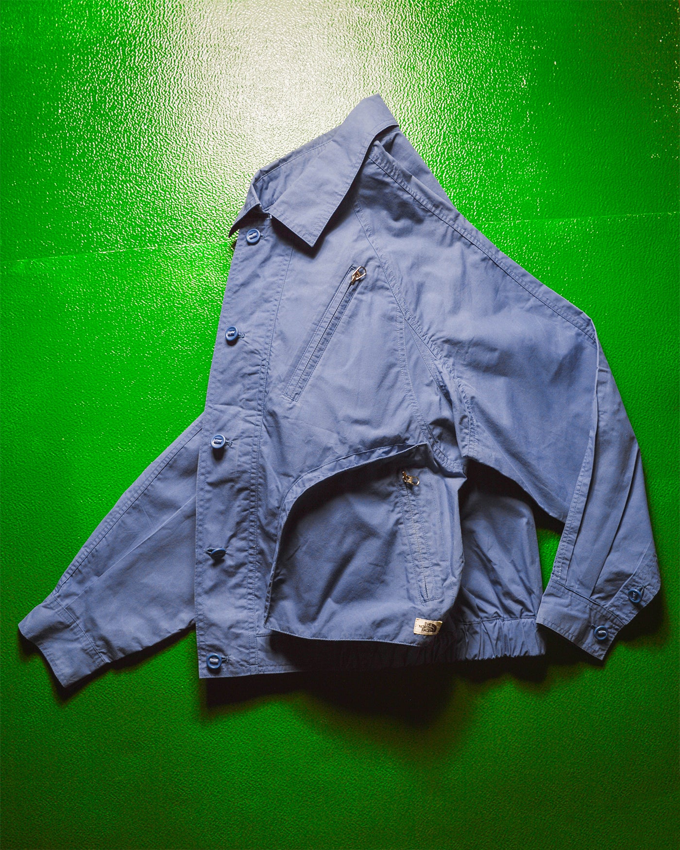 Japanese Exclusive 3-d Pocket Powder Blue Short Work Jacket (~M~)