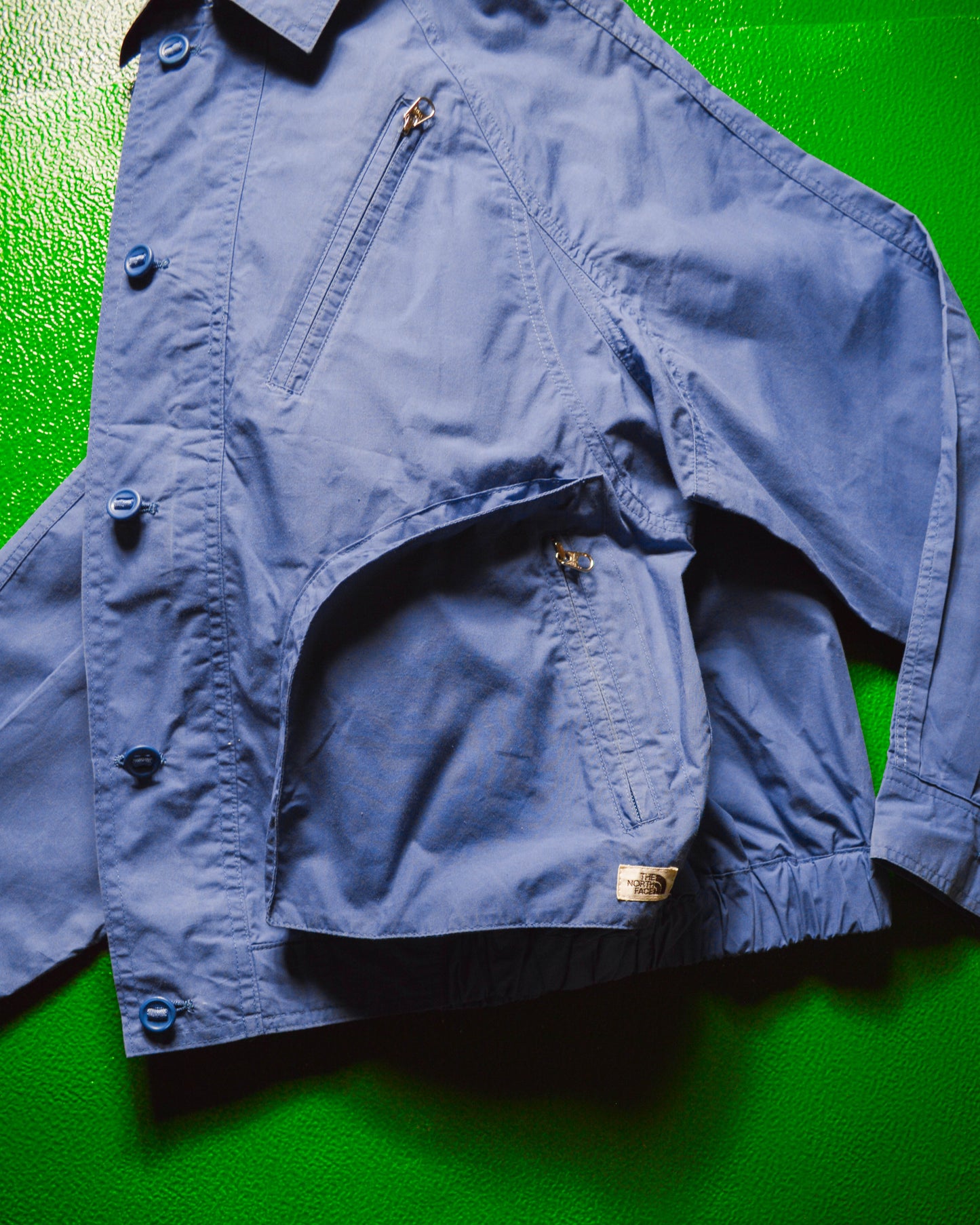 Japanese Exclusive 3-d Pocket Powder Blue Short Work Jacket (~M~)