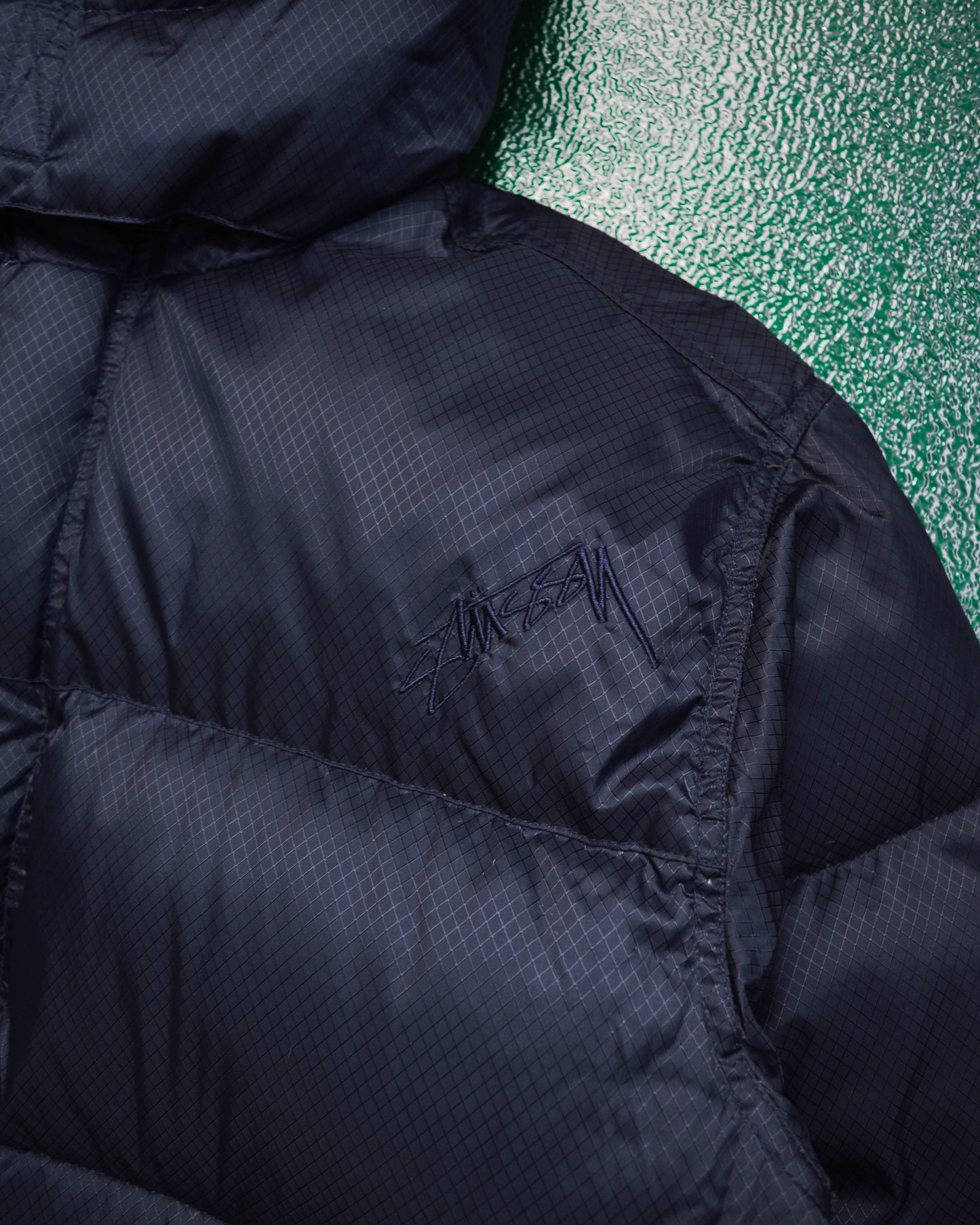Stussy Navy Ripstop Multi-compartment Tactical Puffer Jacket (~M~)