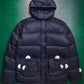 Stussy Navy Ripstop Multi-compartment Tactical Puffer Jacket (~M~)