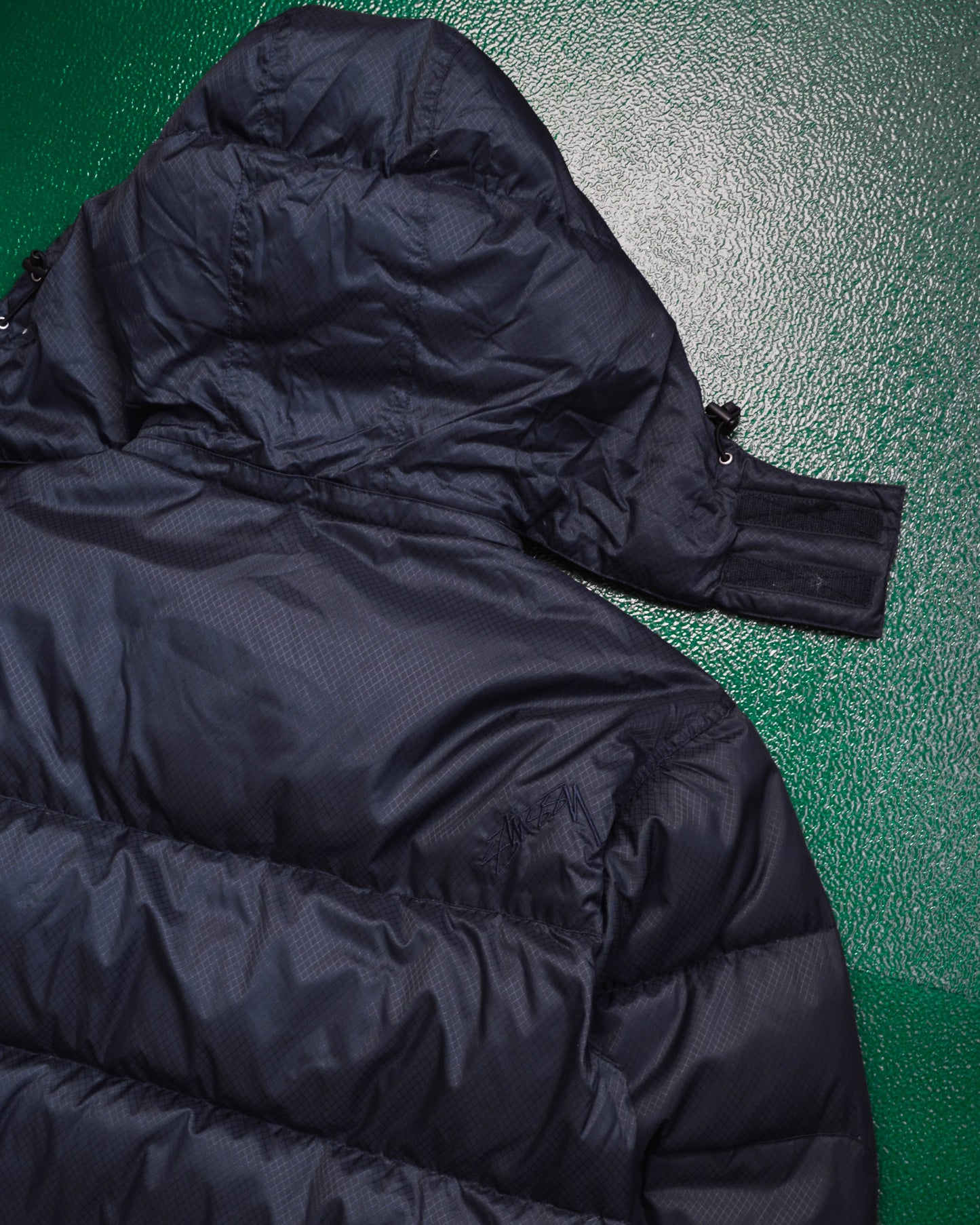 Stussy Navy Ripstop Multi-compartment Tactical Puffer Jacket (~M~)