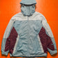 Baby Blue / Burgundy / White Panelled Jacket (XL)