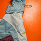 Baby Blue / Burgundy / White Panelled Jacket (XL)
