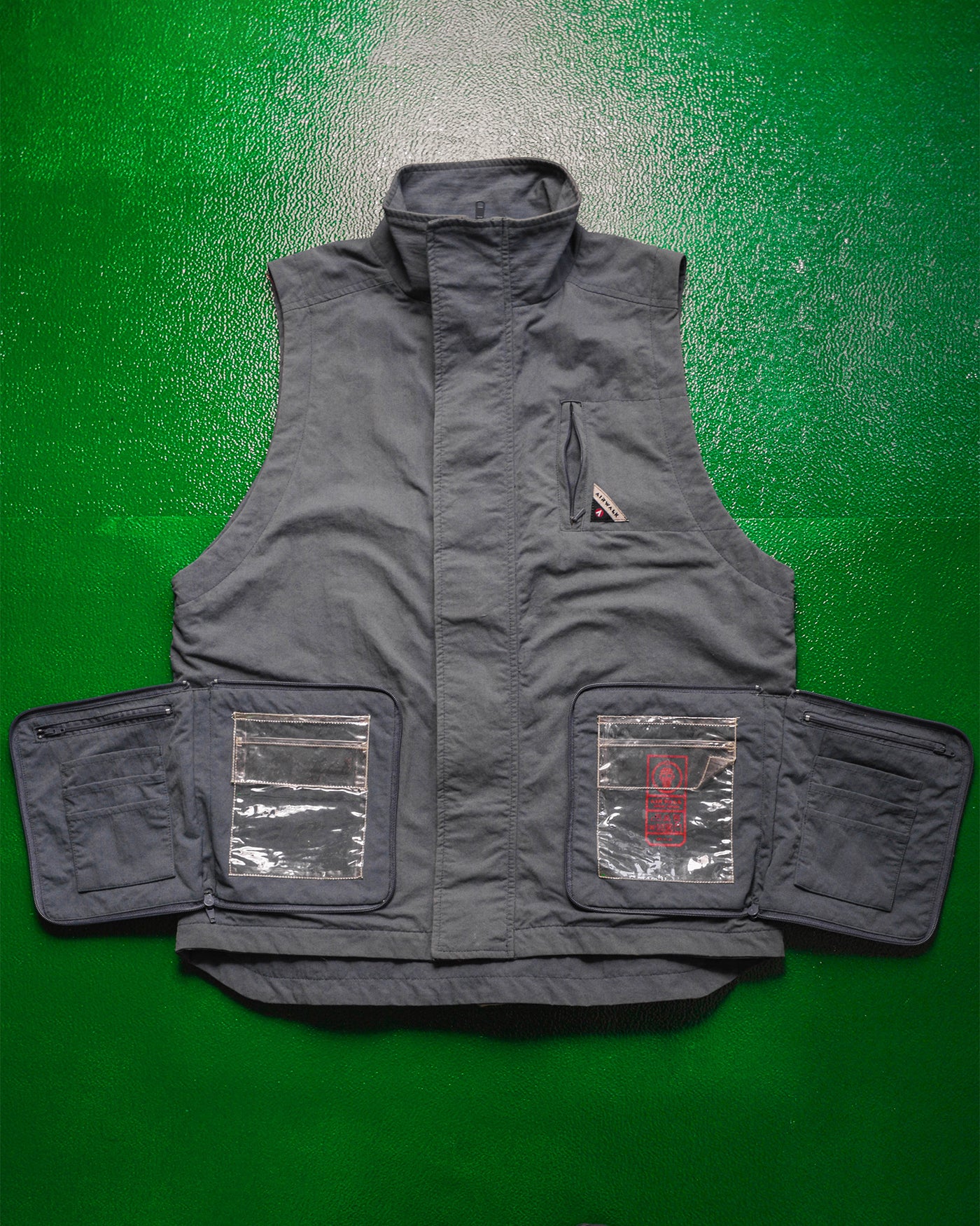 Grey Concealed Compartment Tactical Utility Vest (L)