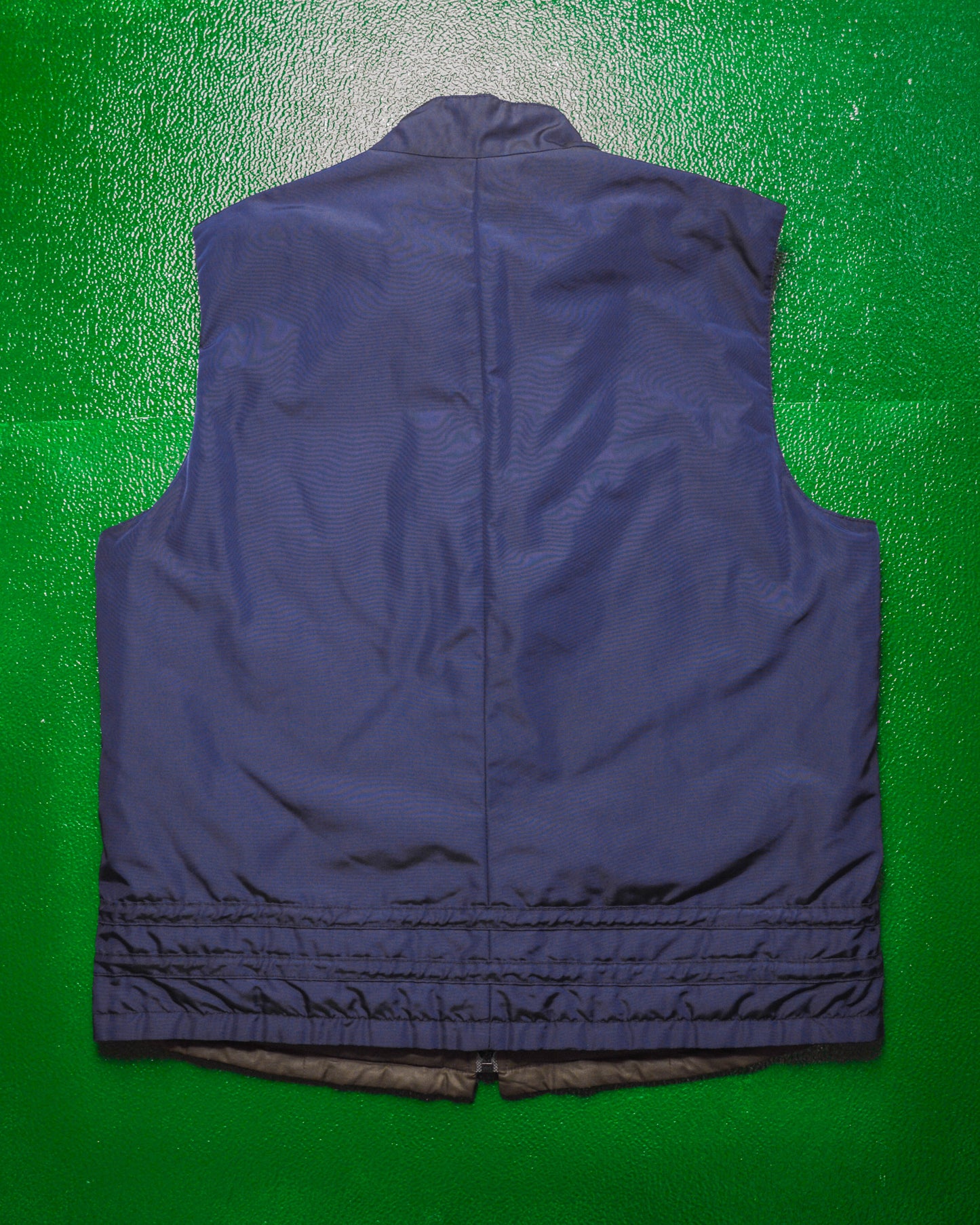 Reversible Navy  Olive Brown Vest (M)