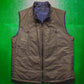 Reversible Navy  Olive Brown Vest (M)