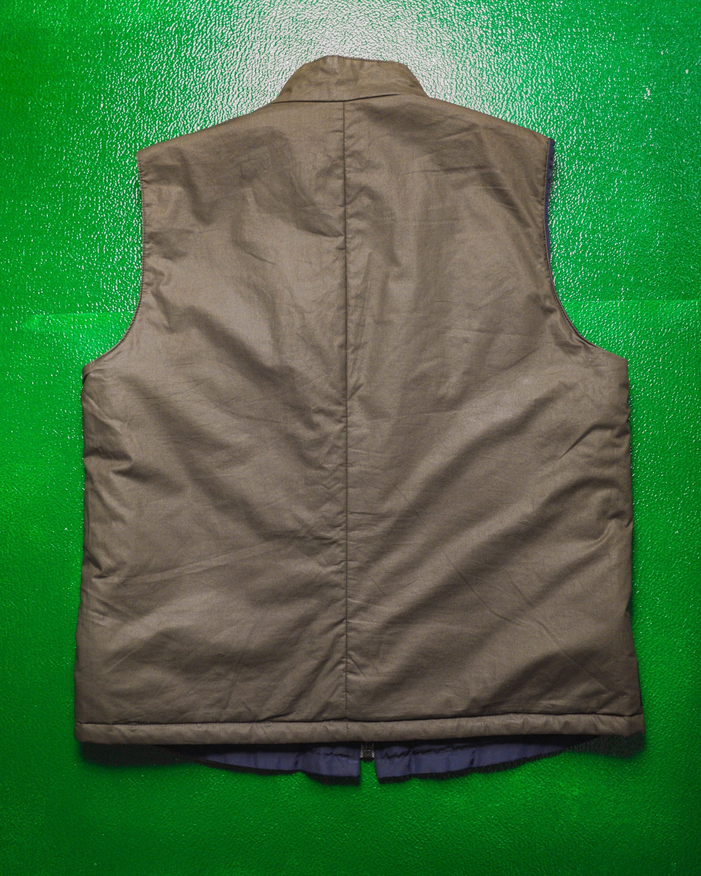 Reversible Navy  Olive Brown Vest (M)