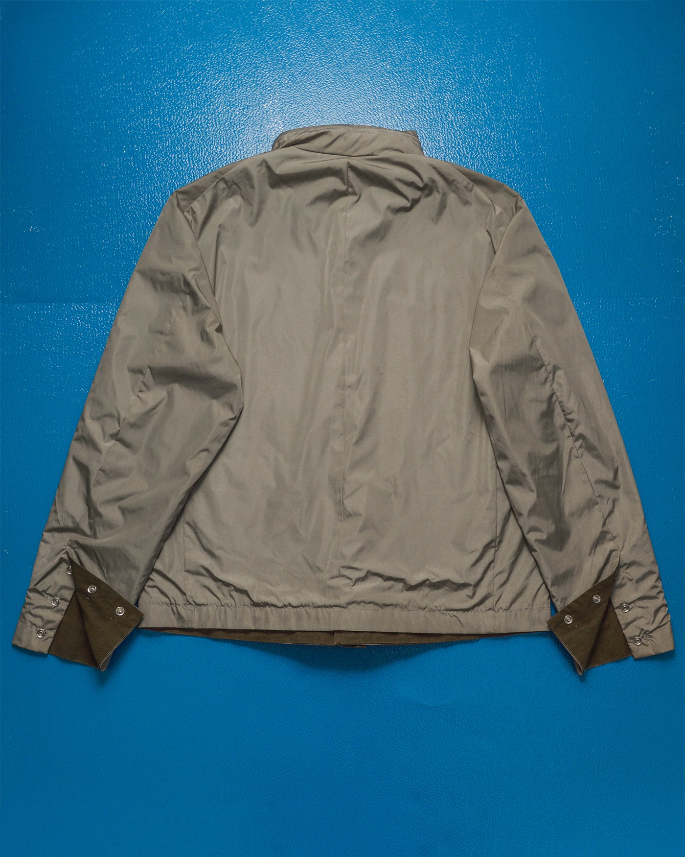 Reversible Minimal Snap Front Olive / Stone Jacket (~M~)