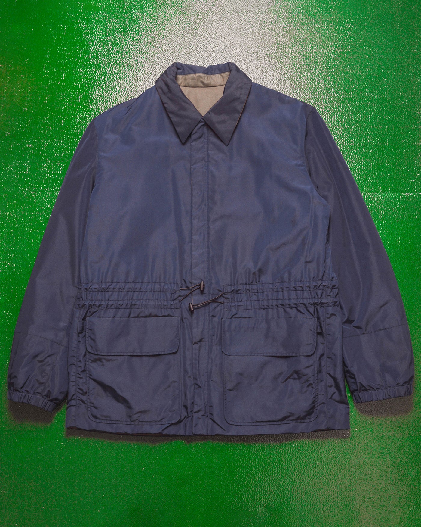 Reversible Navy  Olive Brown Jacket (M~L)