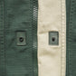 90s Muted Bottle Green Contrast Plastic Snap Closure Vest (~M~)