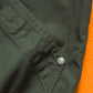 90s Muted Bottle Green Contrast Plastic Snap Closure Vest (~M~)
