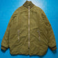 90s Olive Green Oversized Military Style Padded Bomber Jacket (~L~)