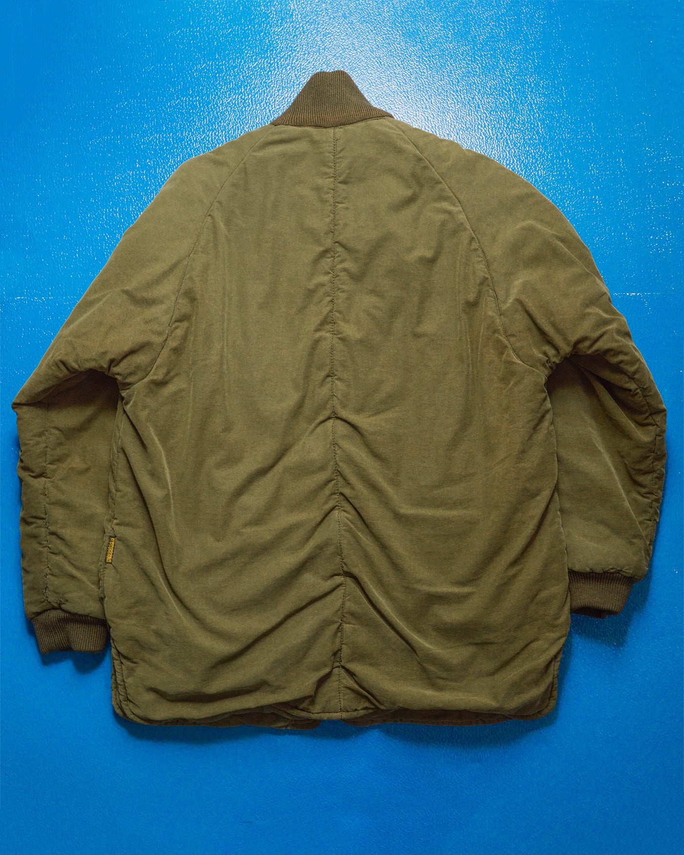 90s Olive Green Oversized Military Style Padded Bomber Jacket (~L~)