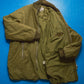 90s Olive Green Oversized Military Style Padded Bomber Jacket (~L~)