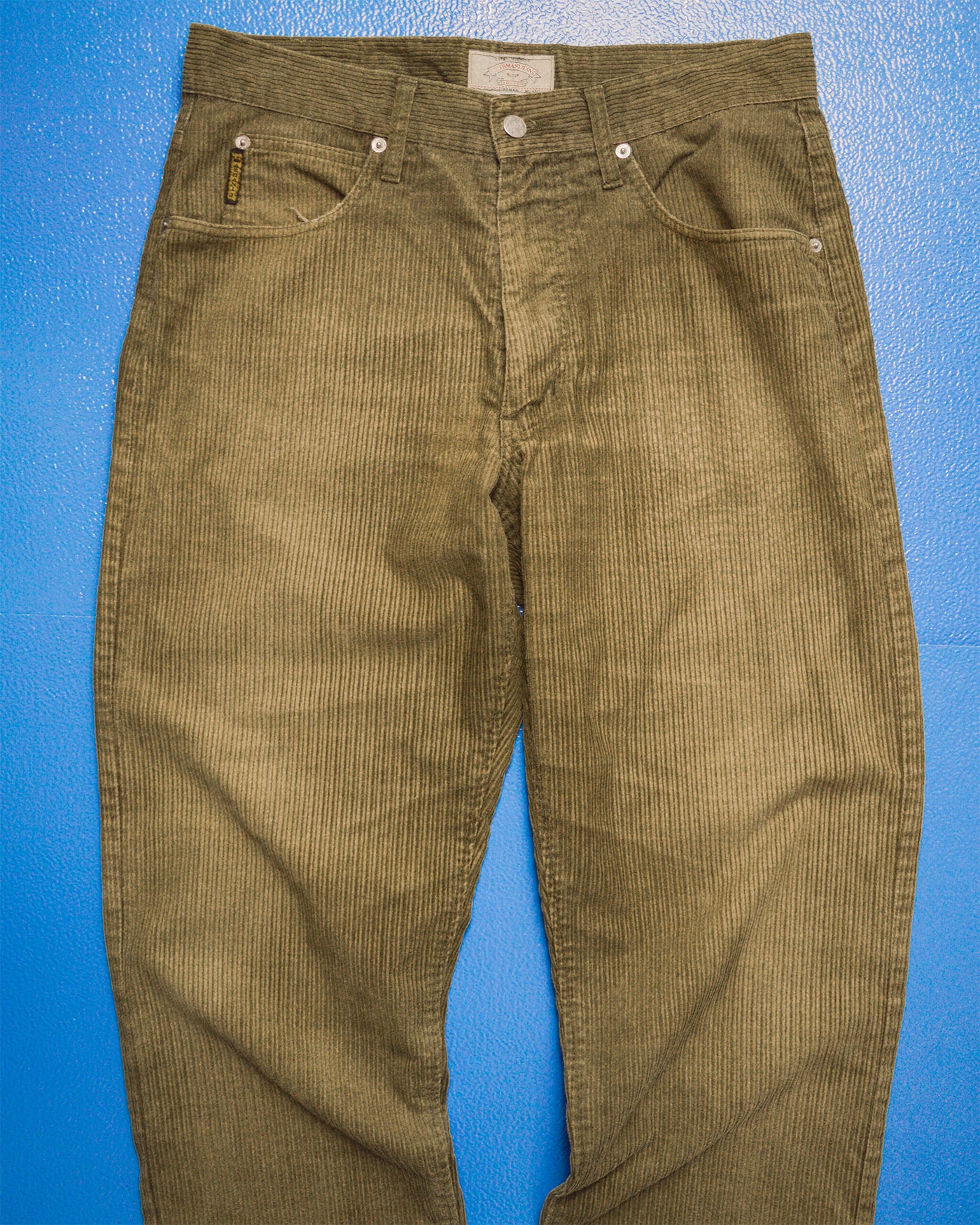 90s Washed Sage / Brown Corduroy Pants (31~32)