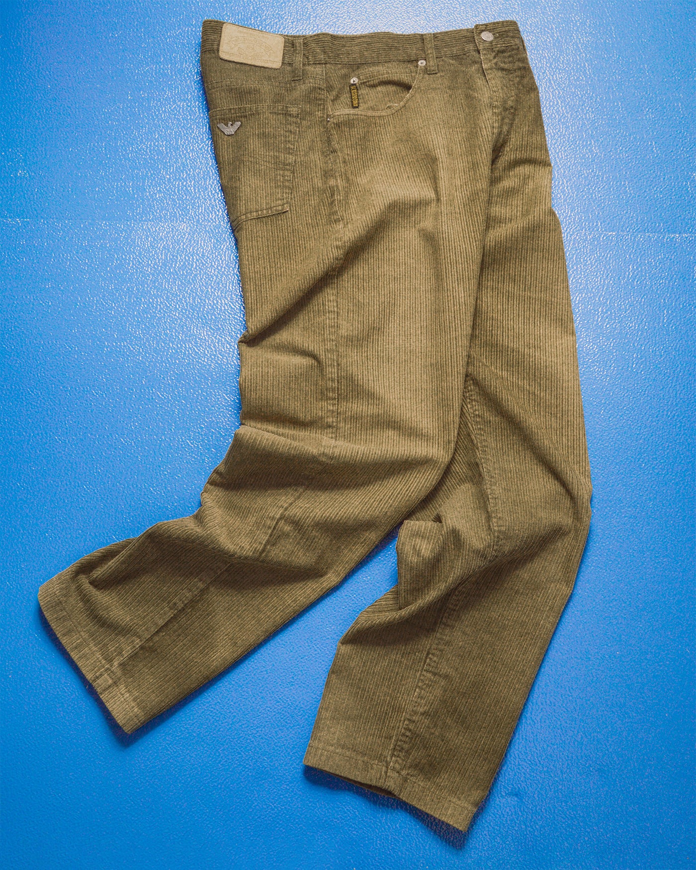 90s Washed Sage / Brown Corduroy Pants (31~32)