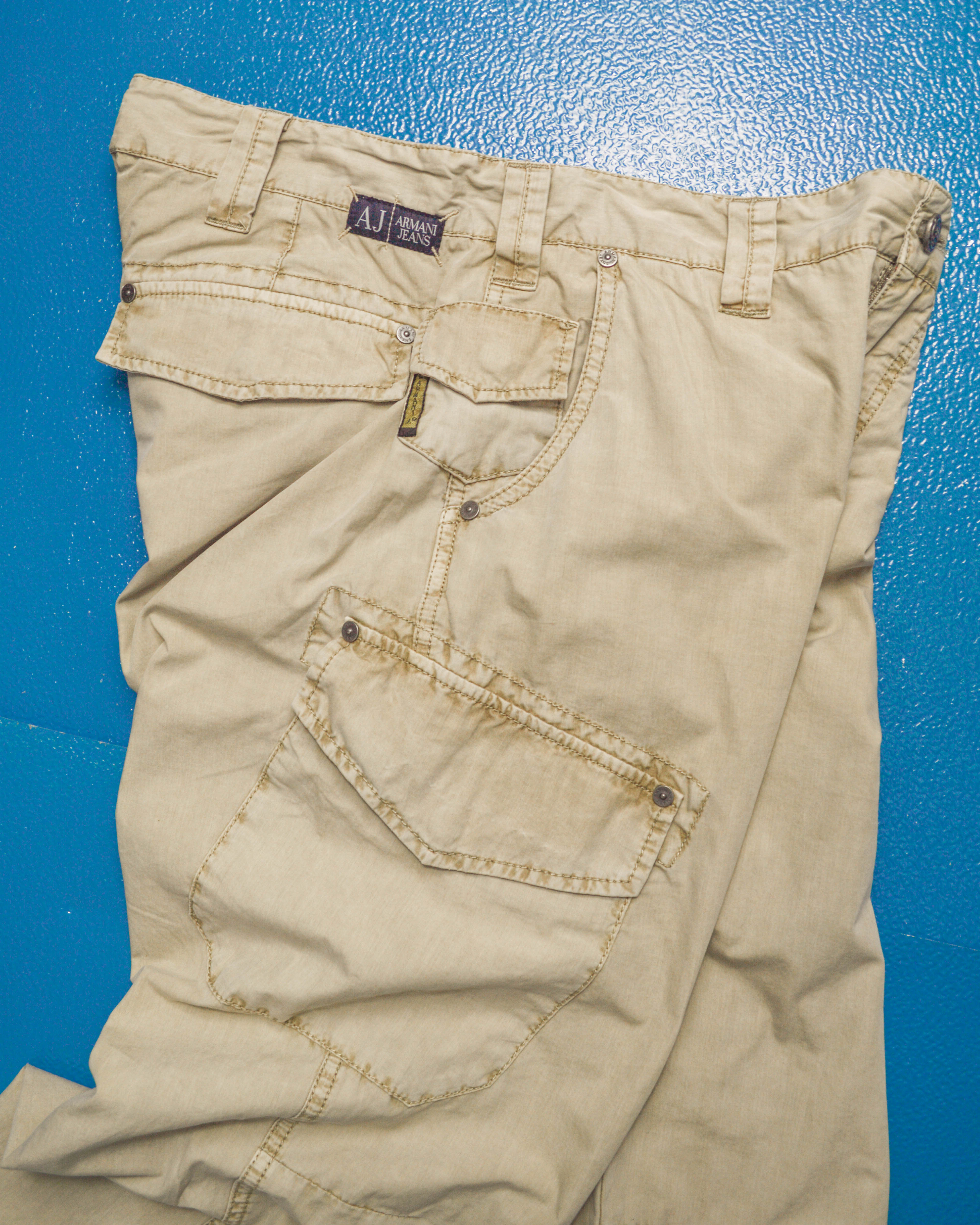 Armani Jeans Aged Slanted Beige Cargo Pants () – shop.allenreji