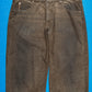 Aged Textured Woven Muted Brown Pants (36)