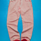 Distressed Pink / Red Released Hem Style Pants (36)