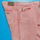 Distressed Pink / Red Released Hem Style Pants (36)