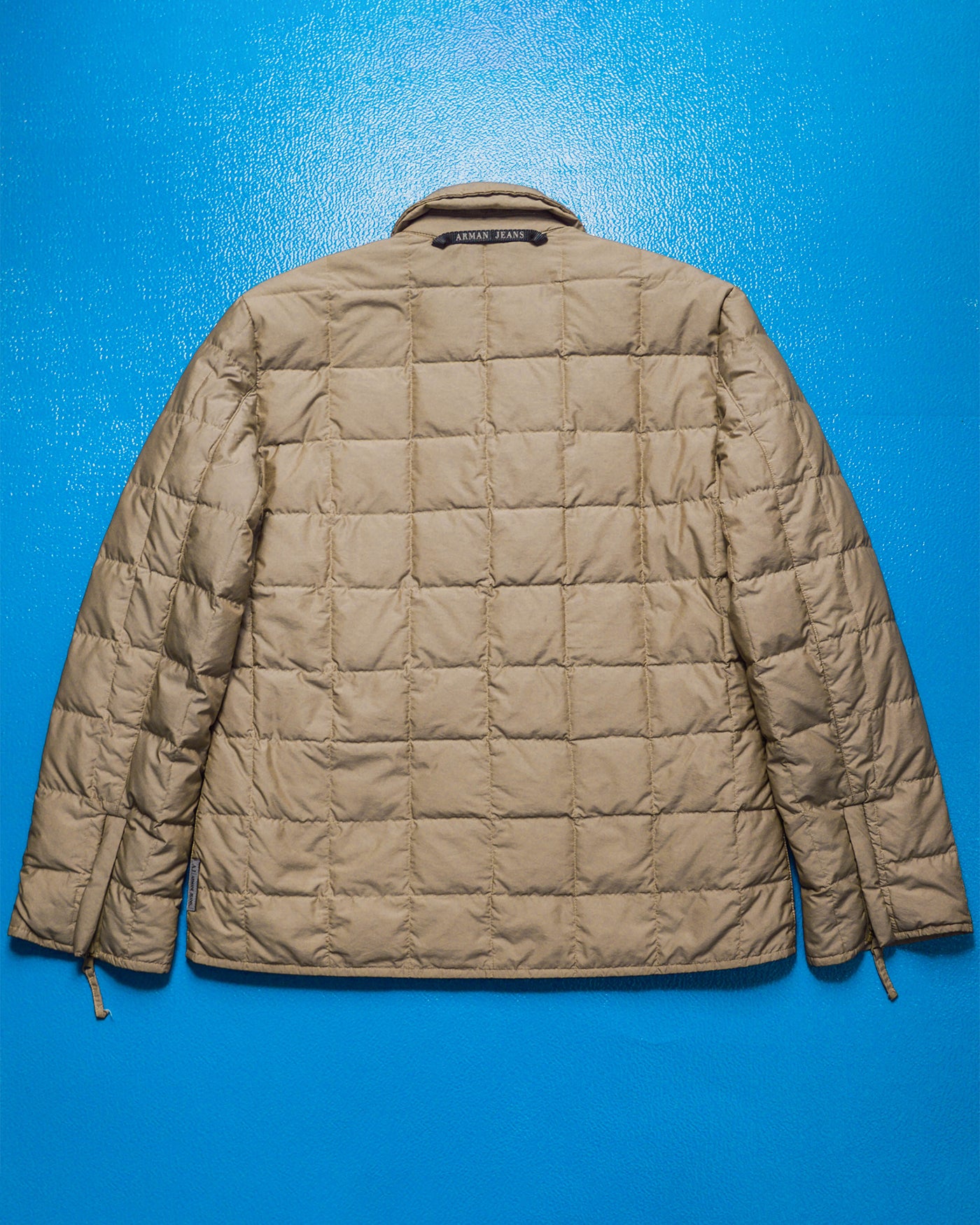 Reversible Square Quilted Beige Jacket (~S~)