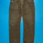 Textured Woven Muted Green Contrast Stitch Pants (40)