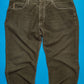 Textured Woven Muted Green Contrast Stitch Pants (40)