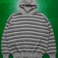 90s Striped Knit Pullover Hoody (~XL~)