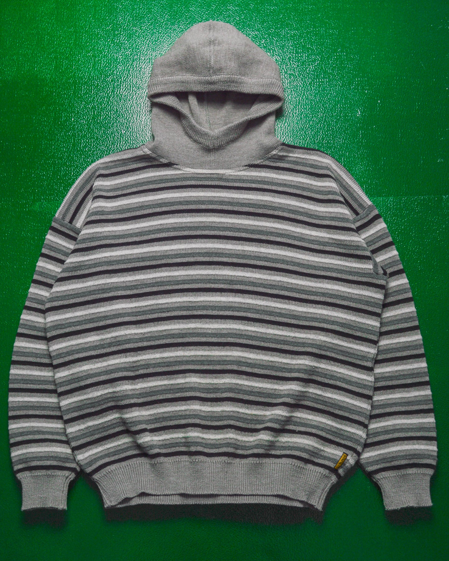 90s Striped Knit Pullover Hoody (~XL~)