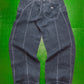 Navy Lightweight Hemp Panelled Pants (36)