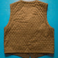 Diamond Quilted  Back Brown Vest (~S~)