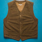 Diamond Quilted  Back Brown Vest (~S~)