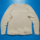 Minimal Loose Gauge Cream Knit Jumper (M)