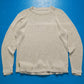 Minimal Loose Gauge Cream Knit Jumper (M)