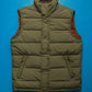 Sage Green Puffer Gilet Vest (M)