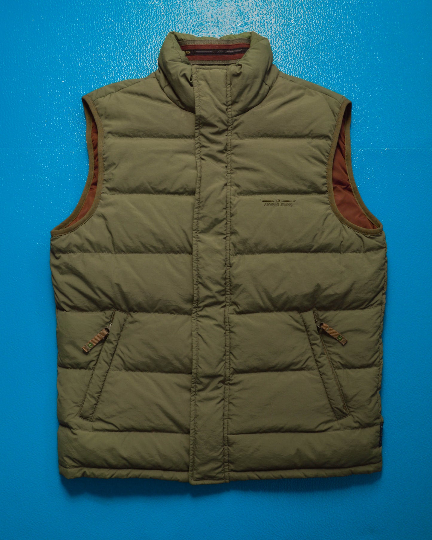 Sage Green Puffer Gilet Vest (M)