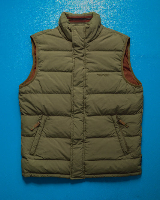 Sage Green Puffer Gilet Vest (M)