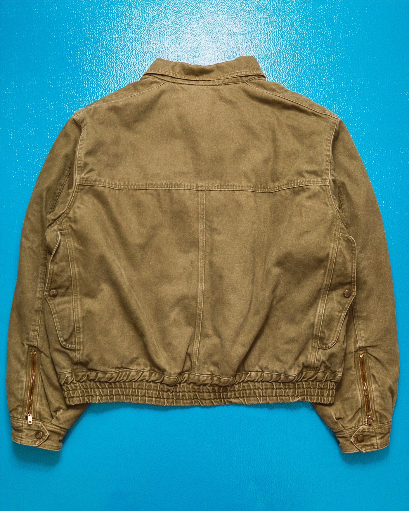 Armani Vintage 80s Washed Sage Green Work Jacket (~XL~)