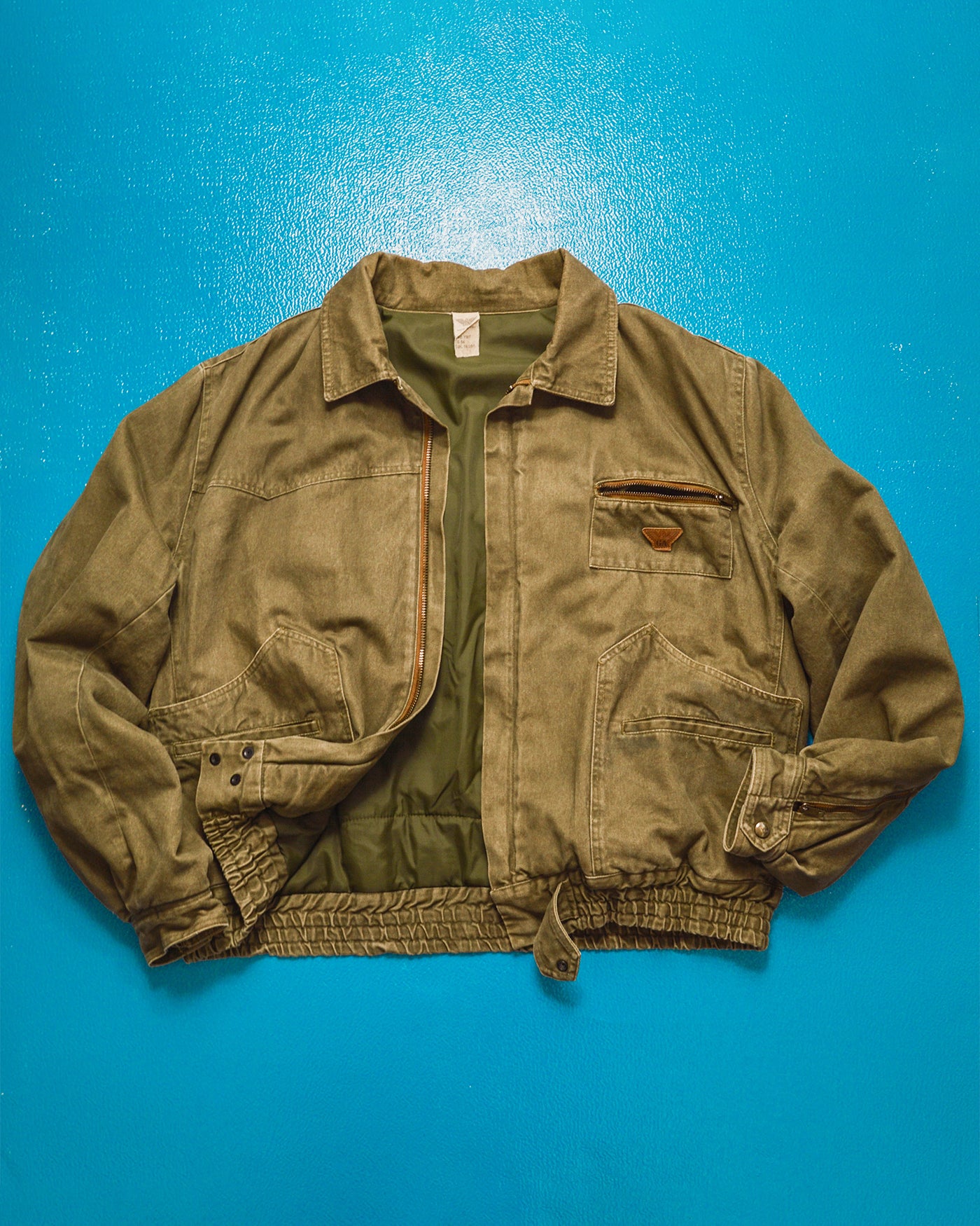Armani Vintage 80s Washed Sage Green Work Jacket (~XL~)
