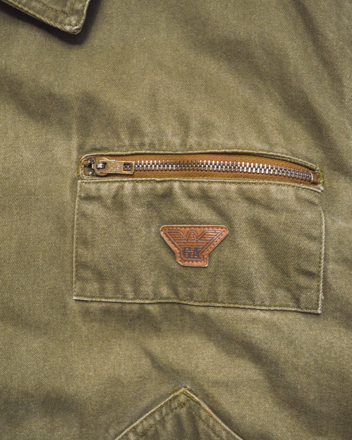 Armani Vintage 80s Washed Sage Green Work Jacket (~XL~)