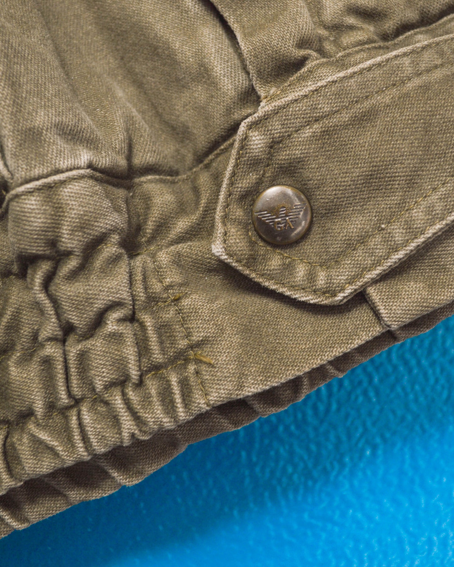 Armani Vintage 80s Washed Sage Green Work Jacket (~XL~)