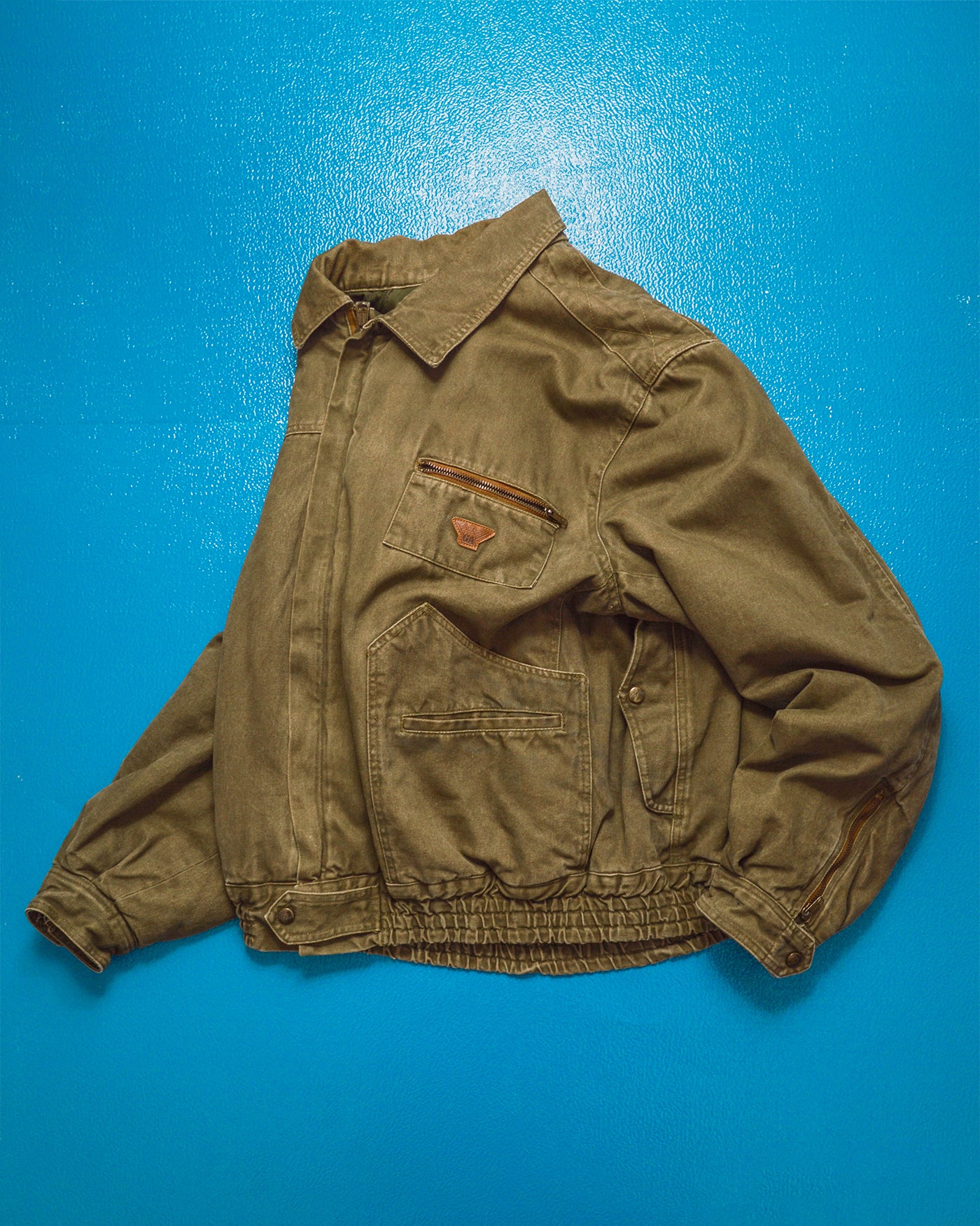 Armani Vintage 80s Washed Sage Green Work Jacket (~XL~)
